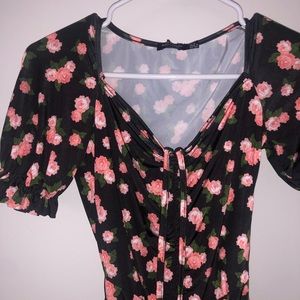 NastyGal Floral Bodysuit